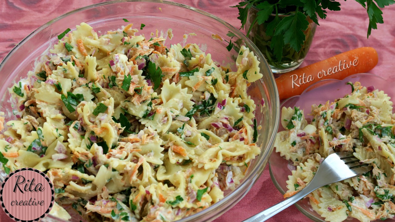 sałatka z tuńczykiem i makaronem tuńczyk z makaronem