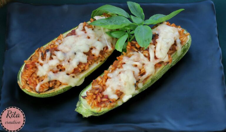 Cukinia Faszerowana ryżem i pieczarkami