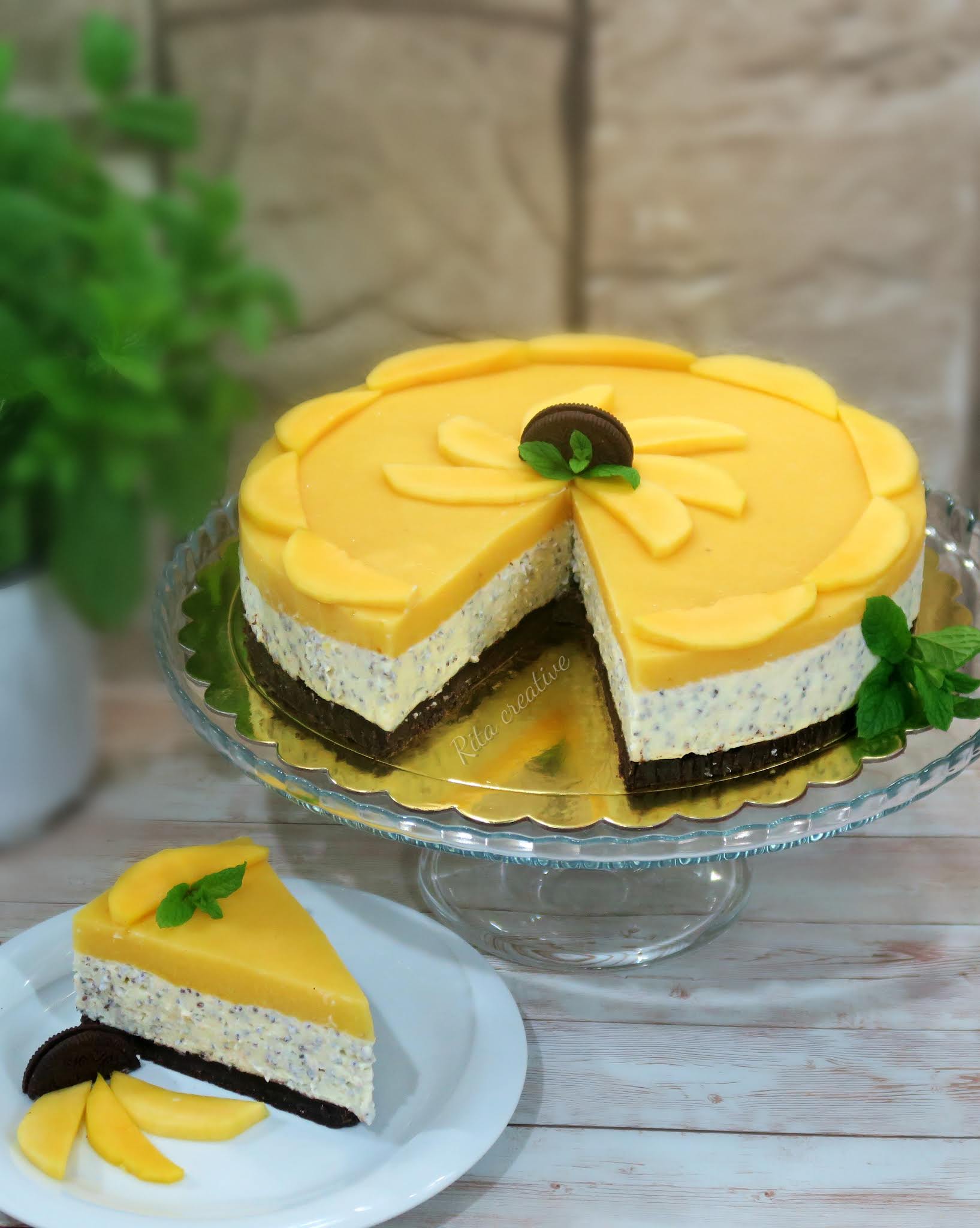 sernik z mango sernik chia z mango