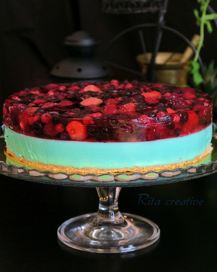 jogurtowiec z owocami jogurtowiec z galaretką i owocami