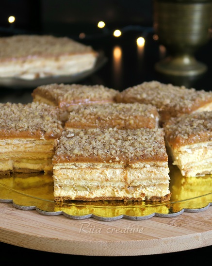 ciasto krówkowe z bananami na herbatnikach krówkowe ciasto z bananami