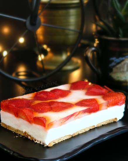 ptasie mleczko z truskawkami bez pieczenia ptasie mleczko z truskawkami