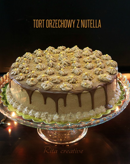 tort kakaowo orzechowy z nutellą