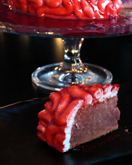 Ciasto Mózg – realistyczny deser na Halloween