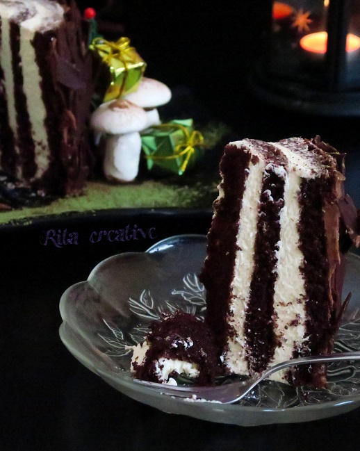 tort pień świąteczny torcik pieniek