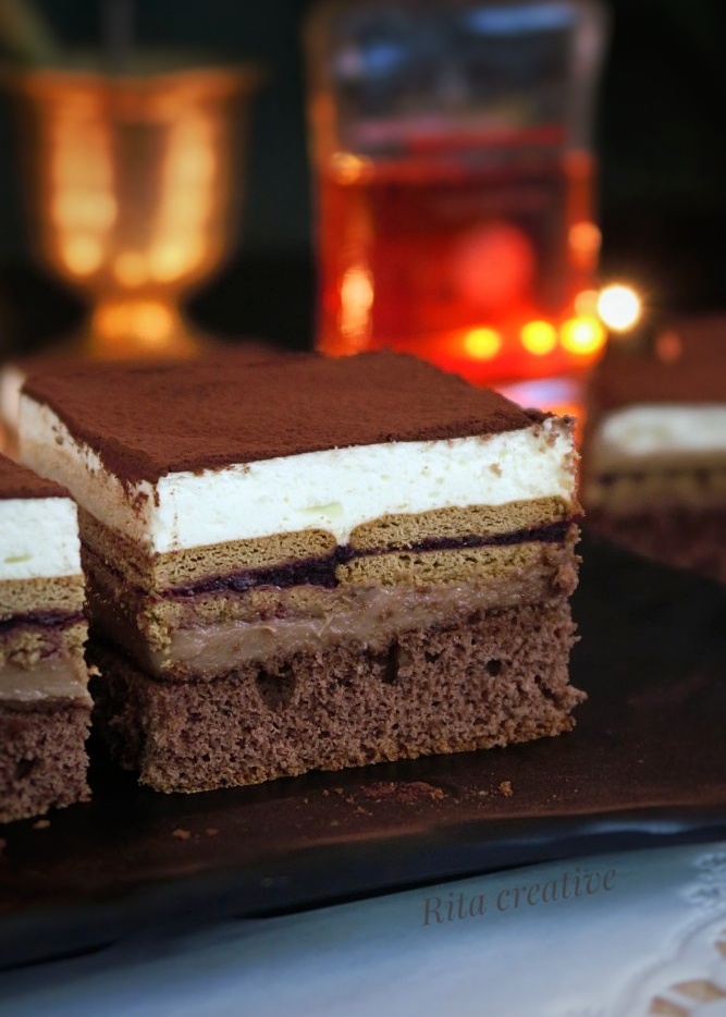 Przekładane ciasto kubanka Ciasto kubanka