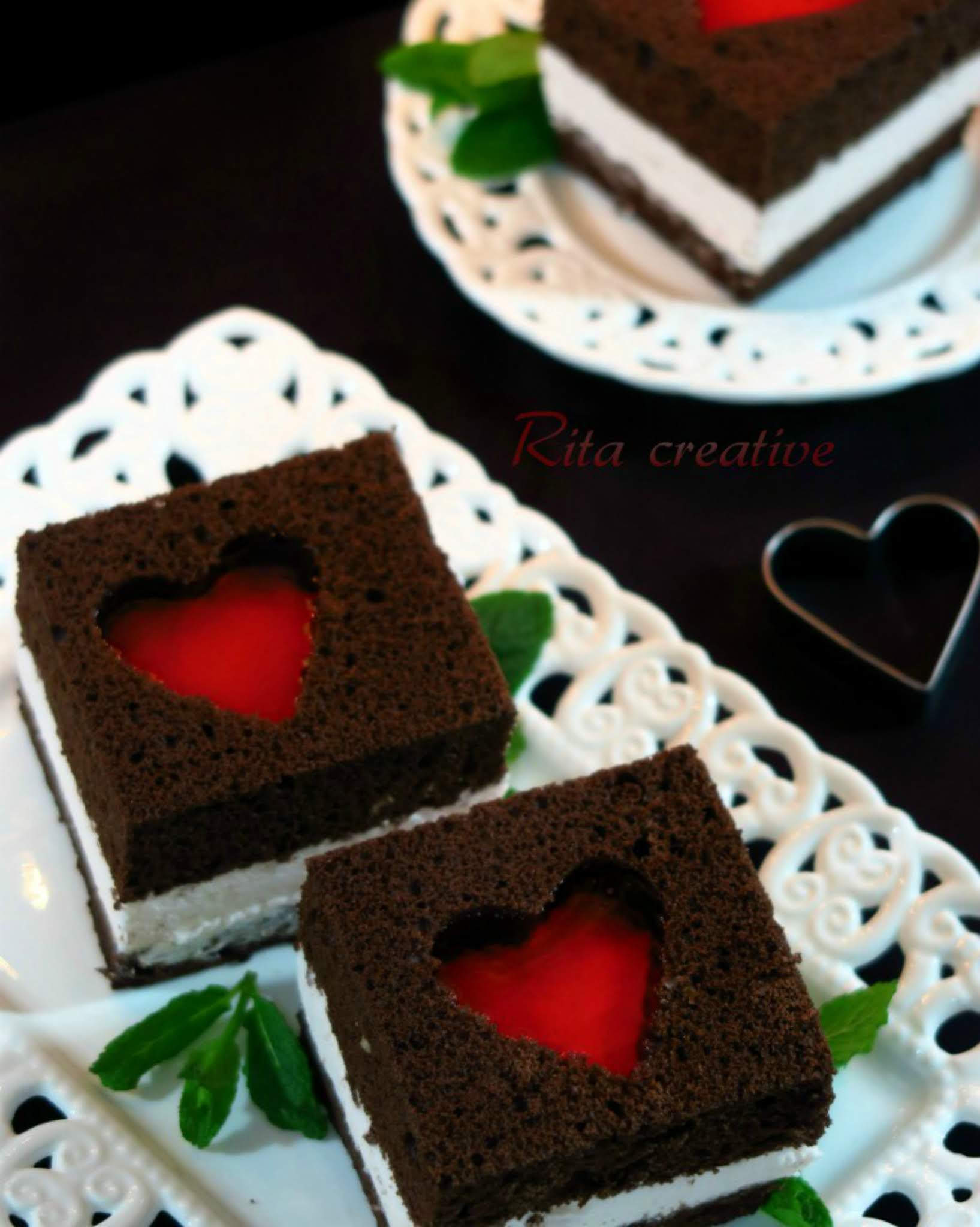 ciasto walentynkowe z sercem walentynkowe ciasto serce