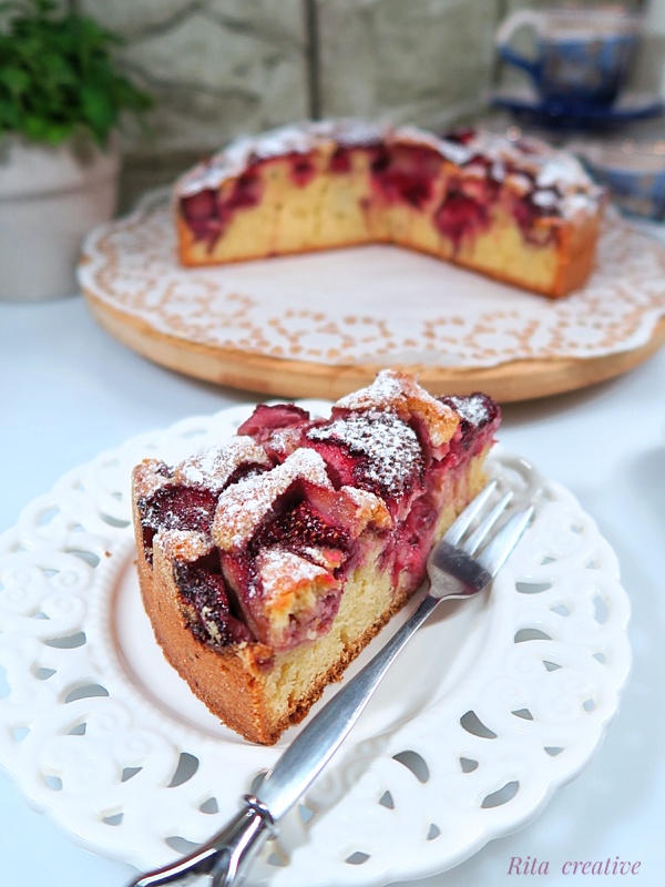 ciasto truskawkowe placek z truskawkami