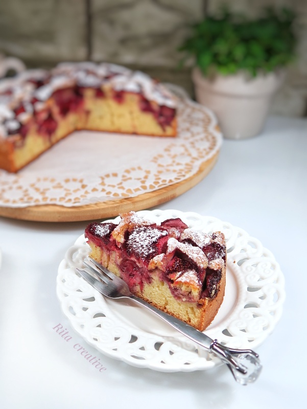 placek z truskawkami ciasto z truskawkami