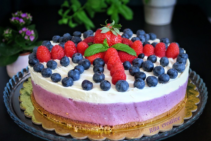 CIASTO Z BORÓWKAMI AMERYKAŃSKIMI bez pieczenia 0 (0)