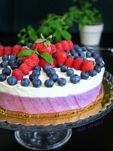 ciasto z borówkami amerykańskimi bez pieczenia ciasto z borówkami 7 says