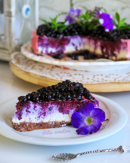 Sernik Jagodowy bez pieczenia