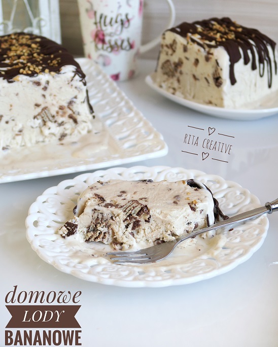 lody bananowo czekoladowe domowe lody bananowe