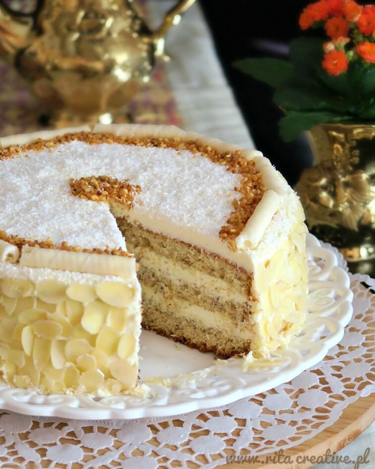 tort kokosowy tort kokos rafaello