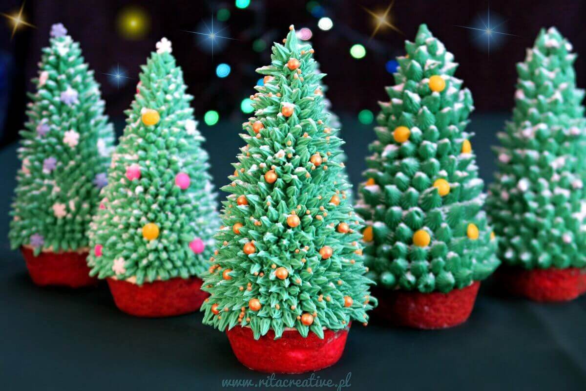 tartaletki choinki babeczki choinki