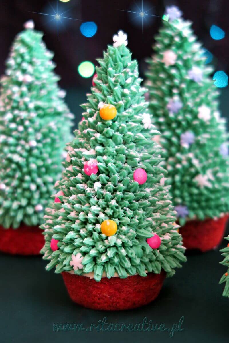 tartaletki choinki świąteczne babeczki choinki