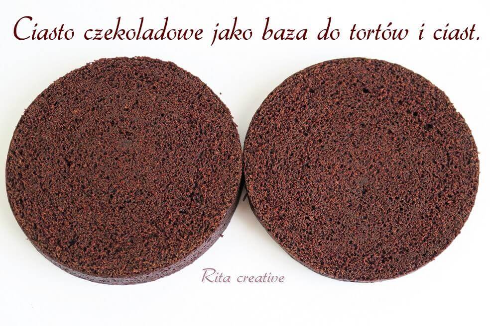 Czekoladowe blaty do tortu - Rita creative Ciasto czekoladowe jako baza do tortu i ciast