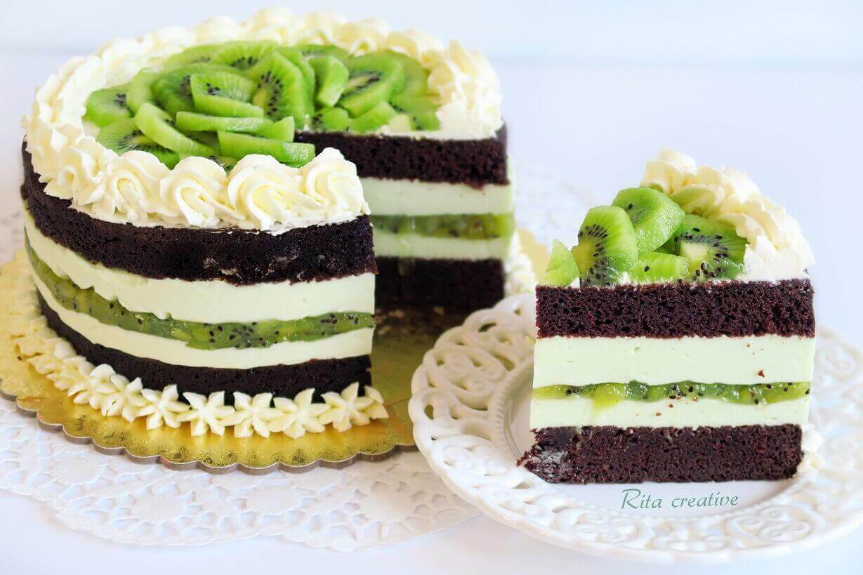 tort kiwi - rita creative torcik z kiwi