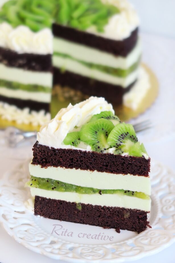 Torcik kiwi - Rita creative Tort z owocami kiwi