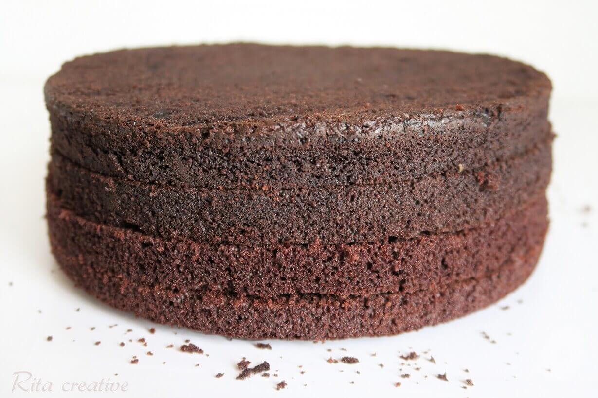 Ciasto kakaowo kawowe jako baza do tortów i ciast. Ciasto kawowe.