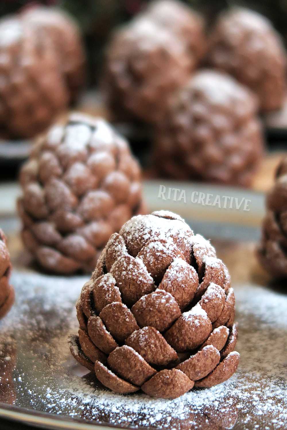 Czekoladowe szyszki. Szyszki sosnowe z czekolady