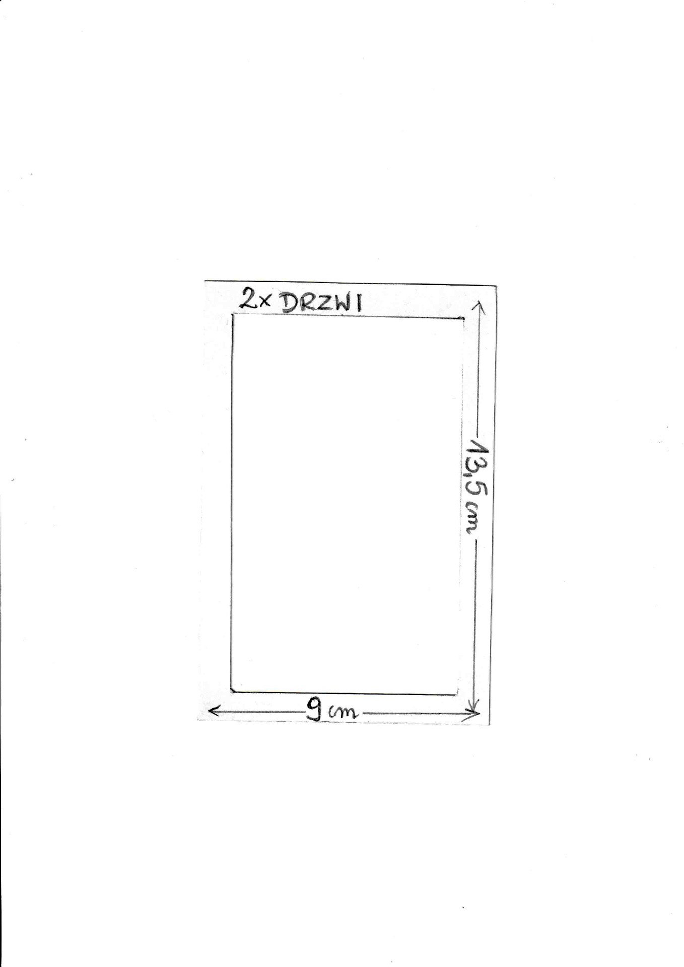 Szablon domku z piernika - drzwi Szablon domku z piernika - drzwi