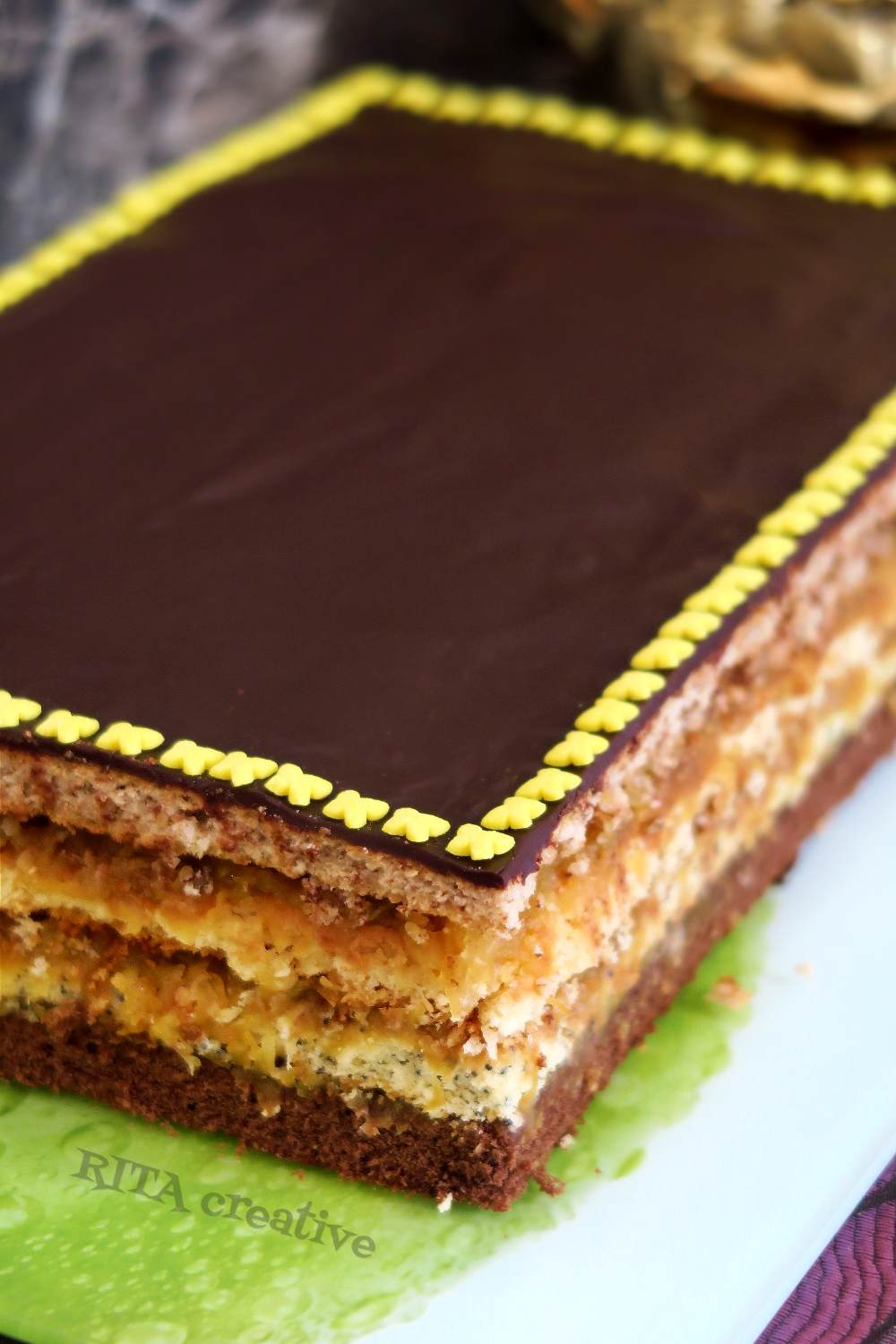 mazurek czterowarstwowy ciasto na wielkanoc