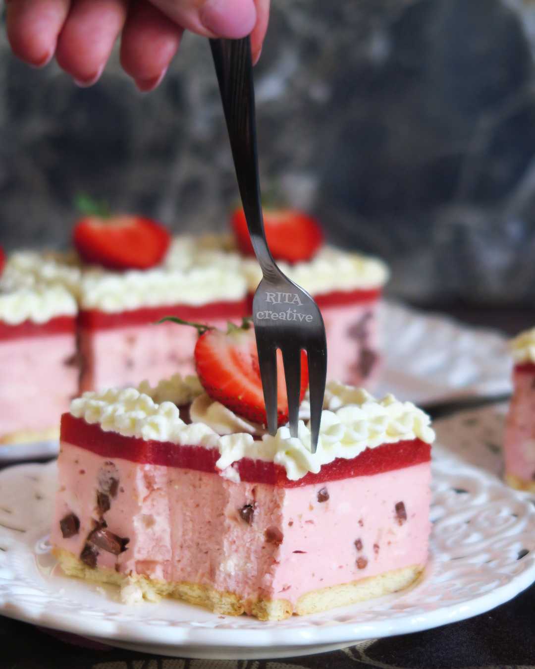 Straciatella z truskawkami