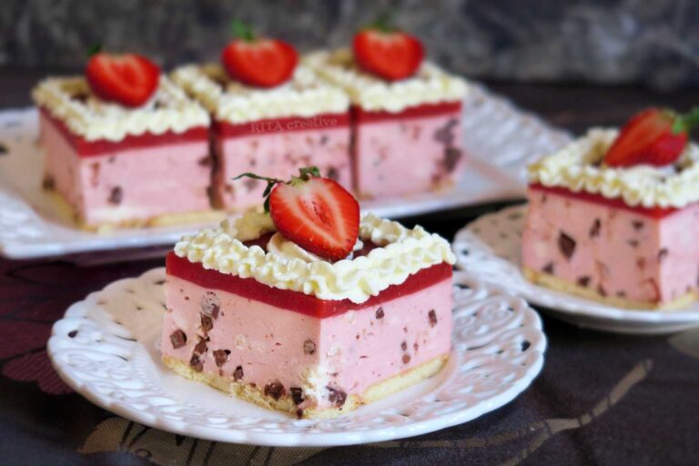 Ciasto Stracciatella Truskawkowa bez pieczenia 0 (0)