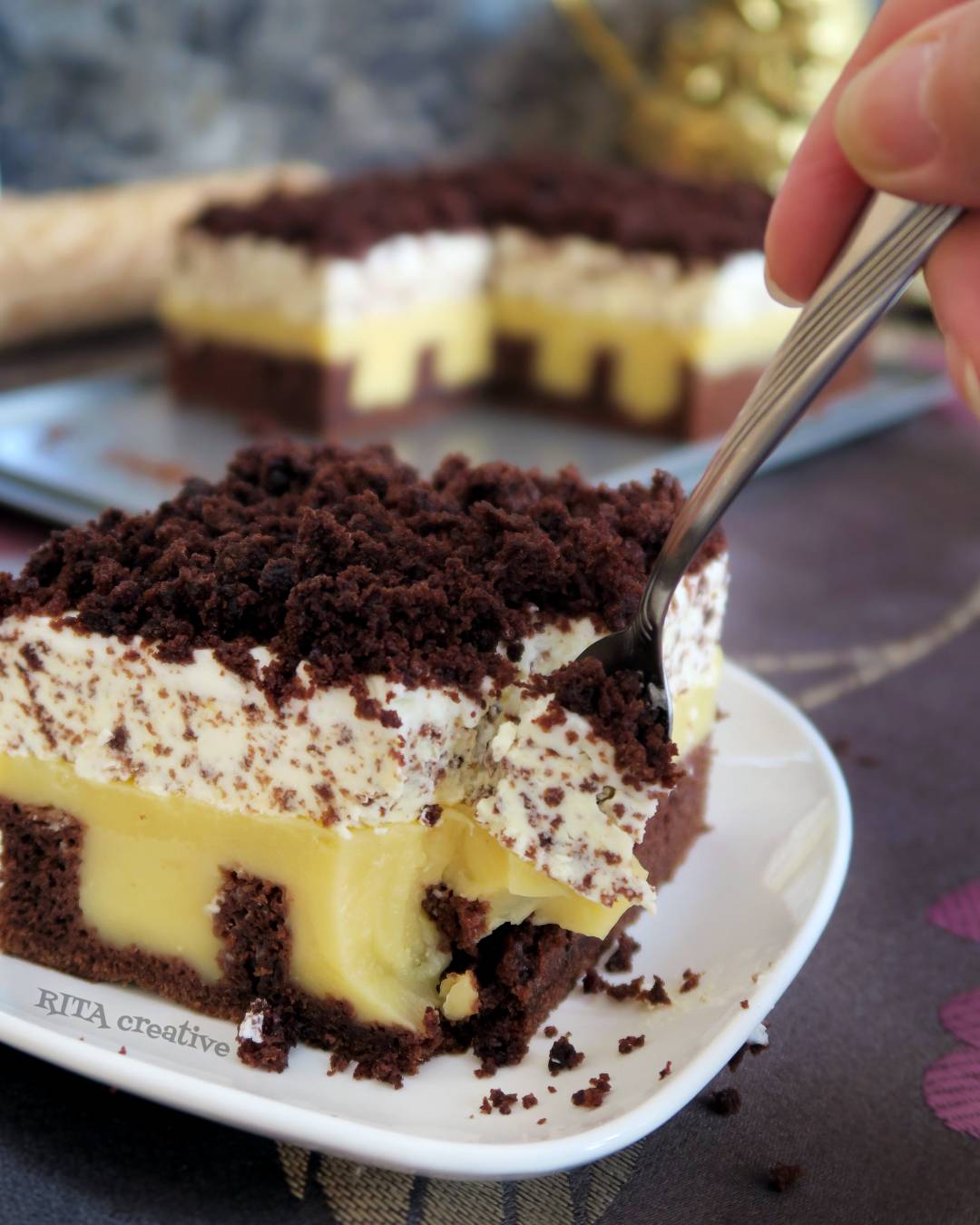 Ciasto Agora Ciasto czekoladowe z budyniem