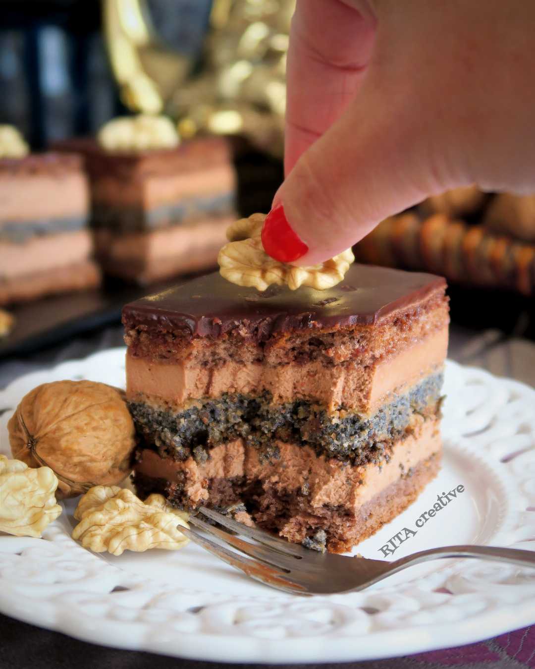 Ciasto Euforia czekoladowo makowa ciasto z makiem