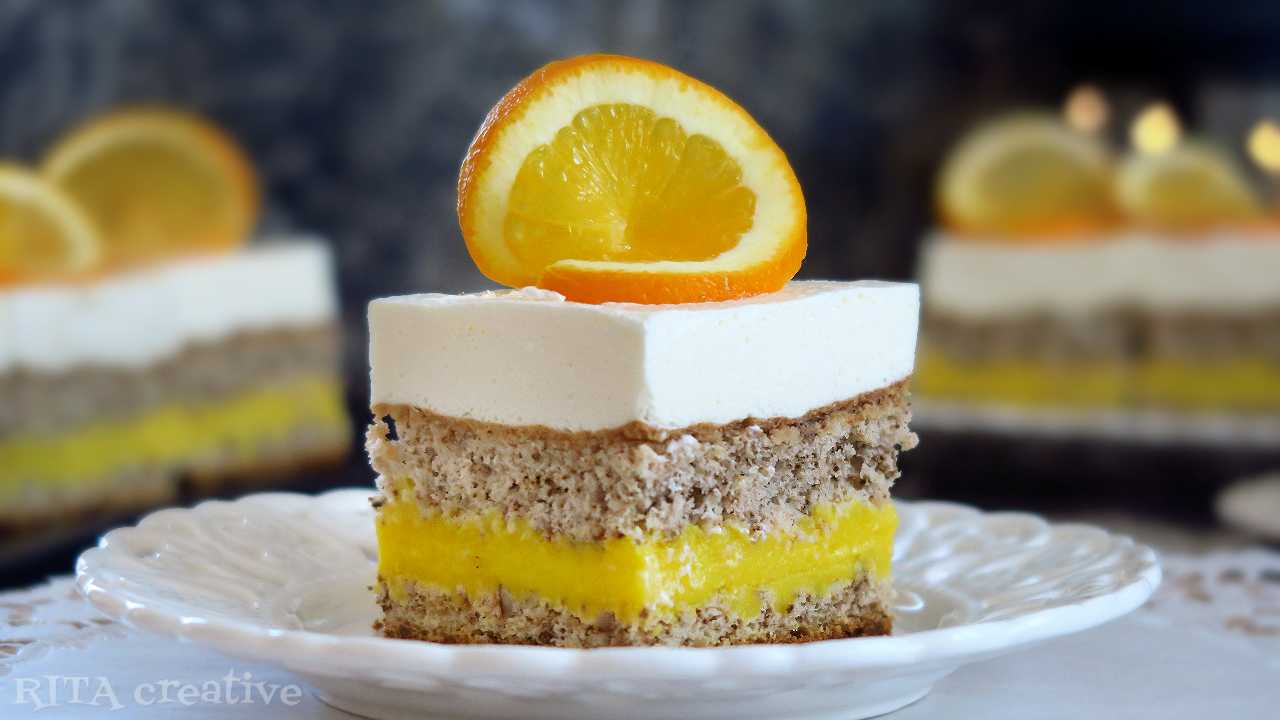 orzechowiec z pomarańczą orzechowe ciasto z pomarańczą