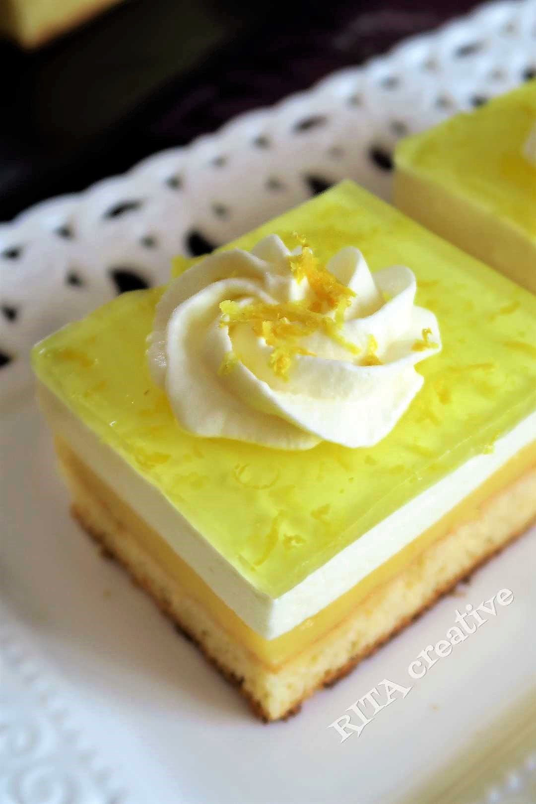 cytrynowa pychotka ciasto cytrynowe z galaretką