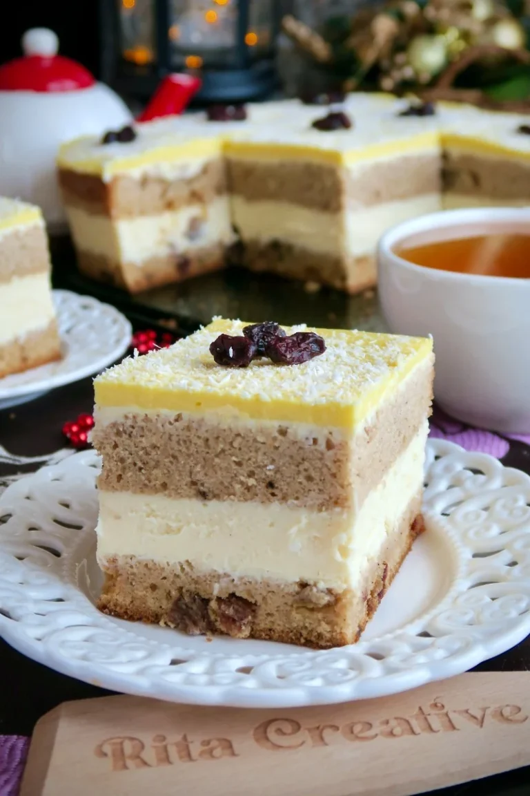 Ciasto Wiewiórka z serem i pomarańczą