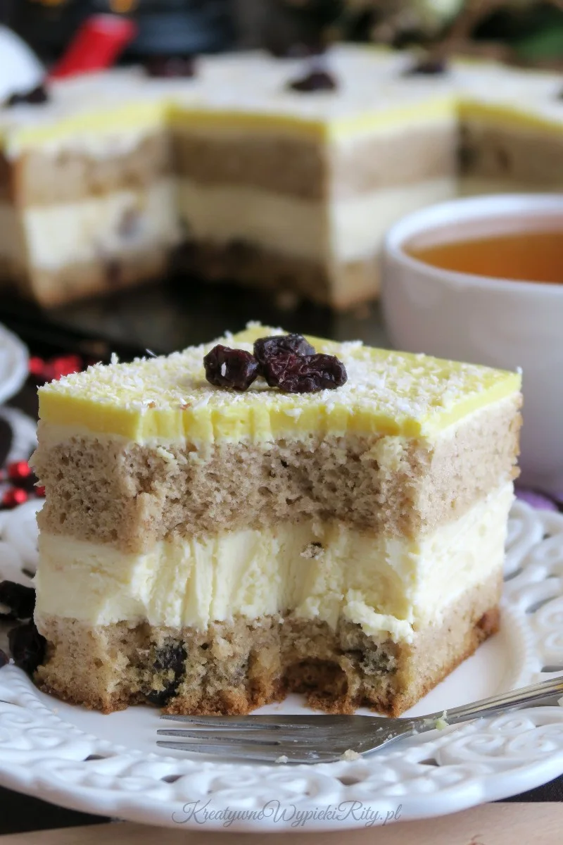 Ciasto Wiewiórka z serem i pomarańczą