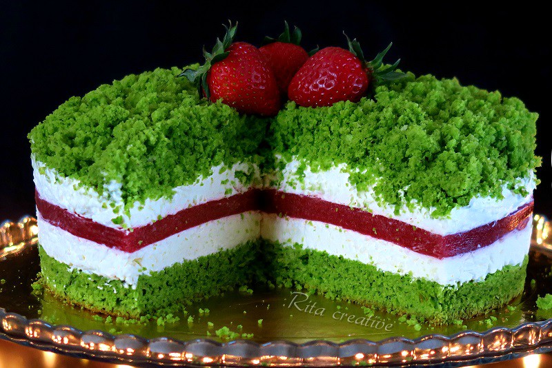 Ciasto Szpinakowo Truskawkowe